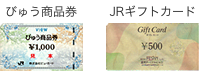 1,000円未満のお釣りが出せます:びゅう商品券/JRギフトカード